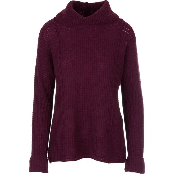 FREE PEOPLE Sidewinder 100% Wool Waffle Knit Oversized Slouchy Chunky Sweater - Picture 2 of 14